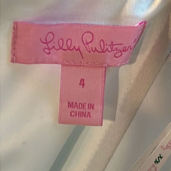 Lilly Pulitzer | Shorely Blue Tossing The Line Strapless Dress | Size 4 - Picture 7 of 12